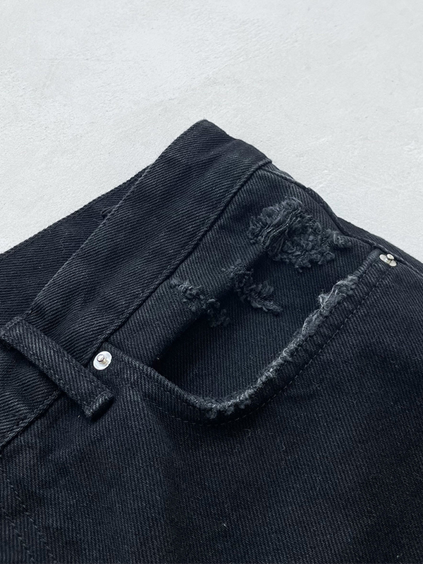 Men's Street Splice Slim Jeans-6
