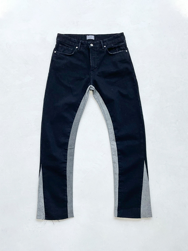 Men's Street Splice Slim Jeans-4