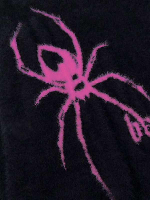Men's Spider Jacquard Pullover Sweater-2