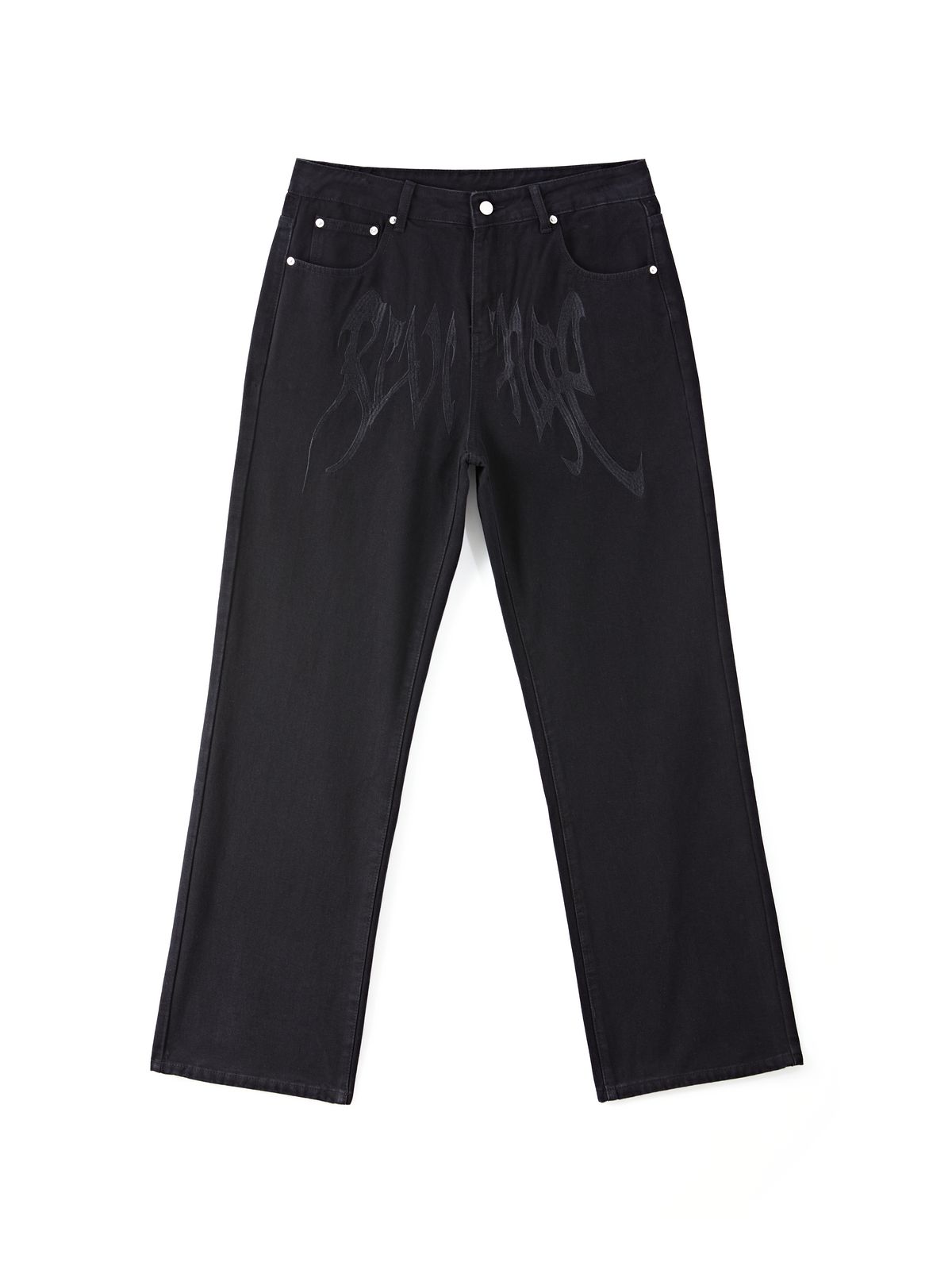 Men's Washed Revenge Straight Leg Jeans-4