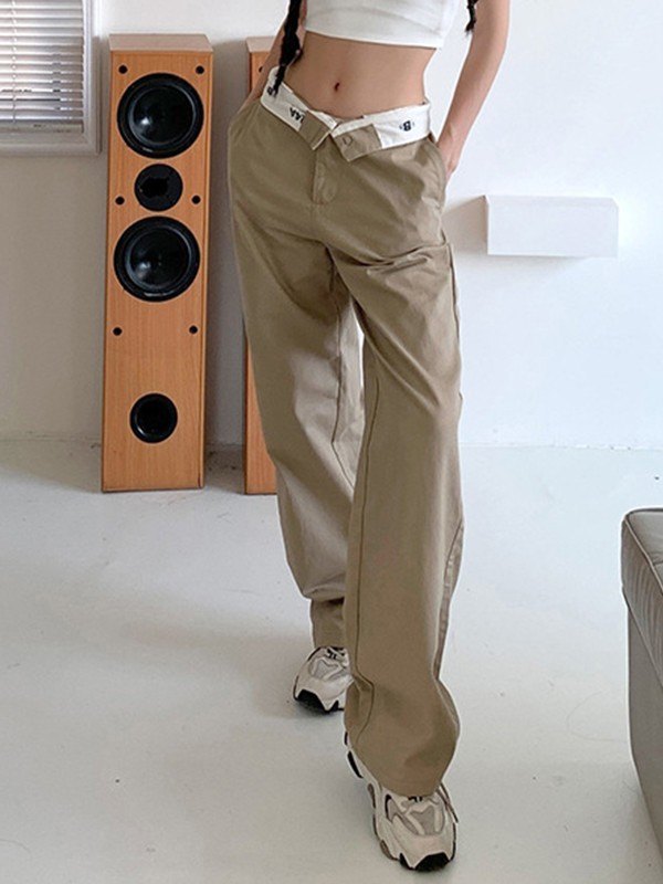 Vintage Y2K Straight Leg Pants-1
