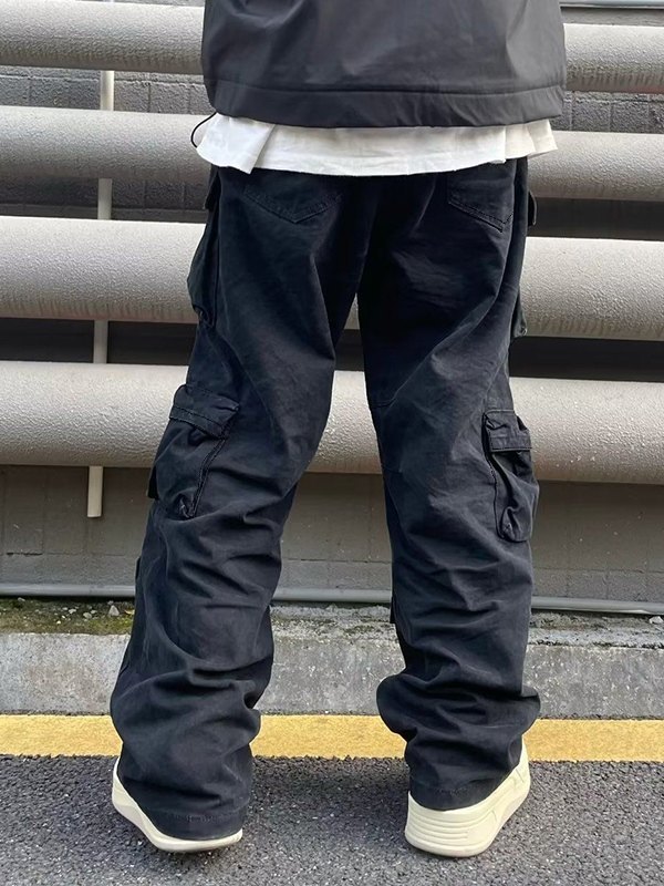 Men's Vintage Pocket Loose Cargo Pants-3