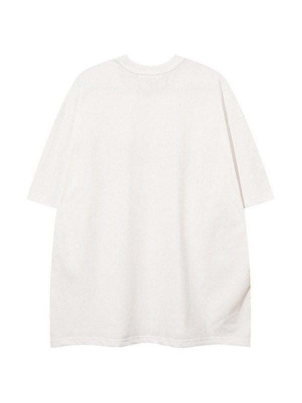 Men's Rhinestone Letter Short Sleeve Tee-1