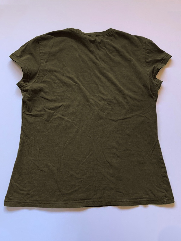 Solid Crew Neck Cropped Short Sleeve Tee-1