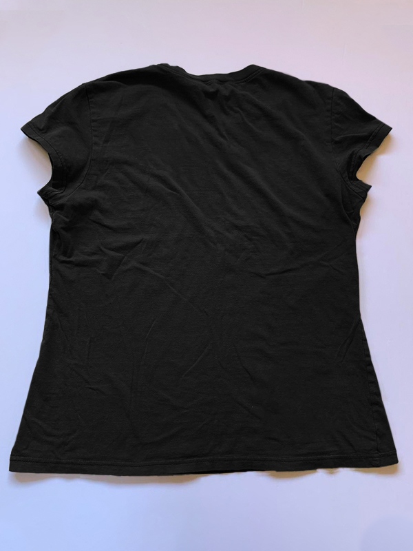Vintage Brown Guitar Print Short Sleeve Tee-1