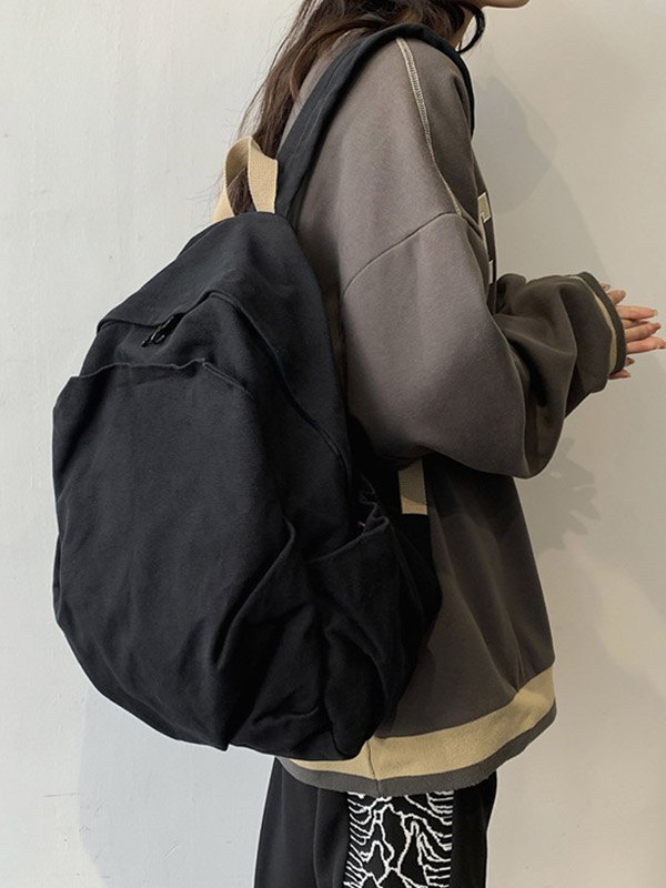 Vintage Wash College School Backpack-3