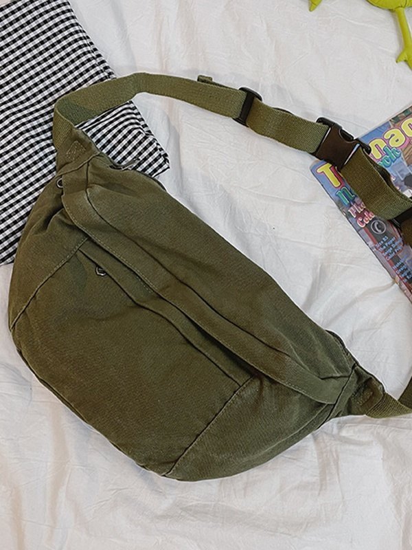 Vintage Wash Capacity Crossbody Bag-2